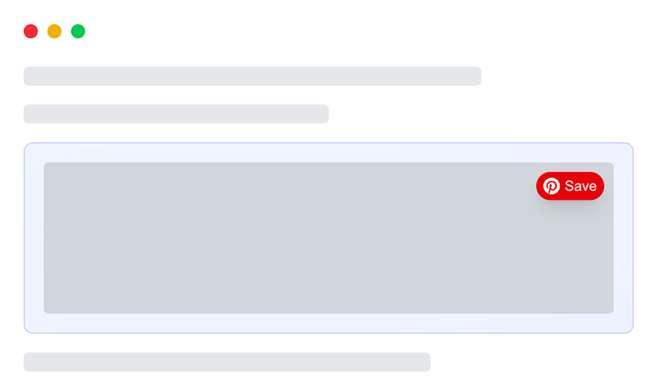 What Pinterest save button looks like