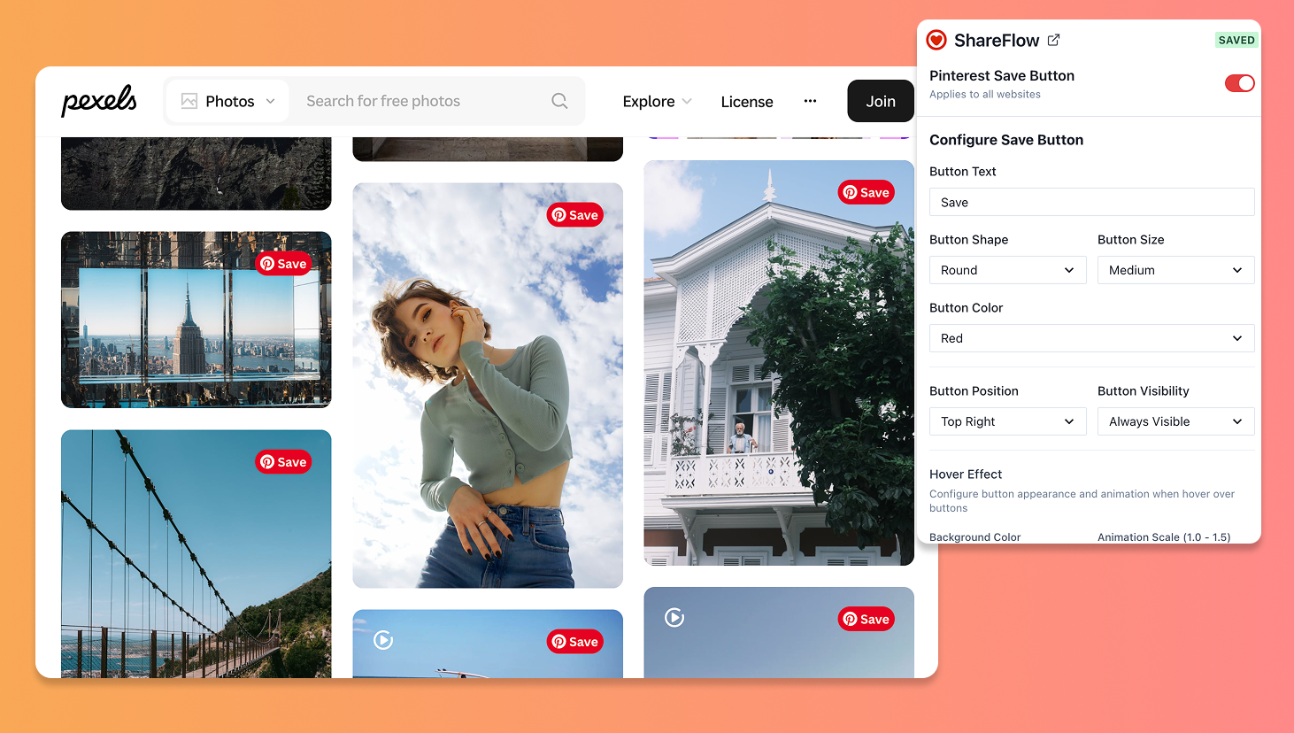 Customizing Pinterest Save Buttons